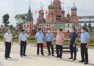 Đoàn công tác liên ngành Bộ Xây dựng tổ chức khảo sát tại Khu đô thị Việt Hàn tại xã Hồng Tiến, thị xã Phổ Yên