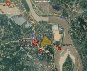 Thông tin vị trí khu nhà ở đô thị và tổ hợp văn hóa, thể thao Cẩm Khê 8