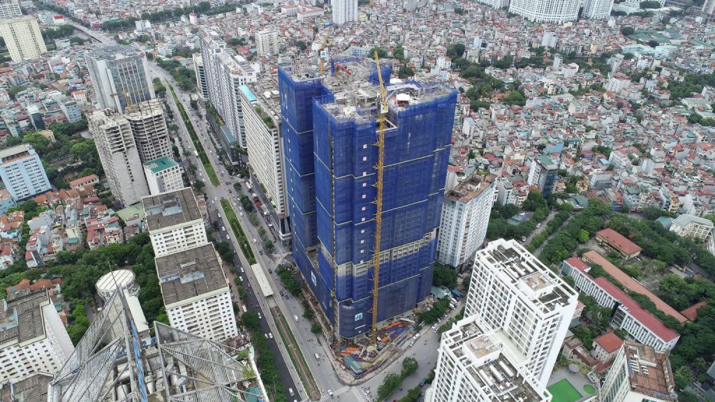 tiến độ xây dựng chung cư BRG Lê Văn Lương