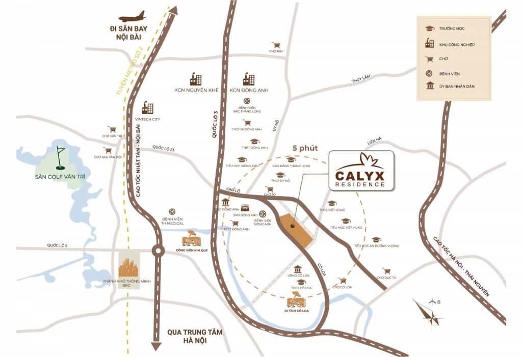 Vị trí calyx Residence