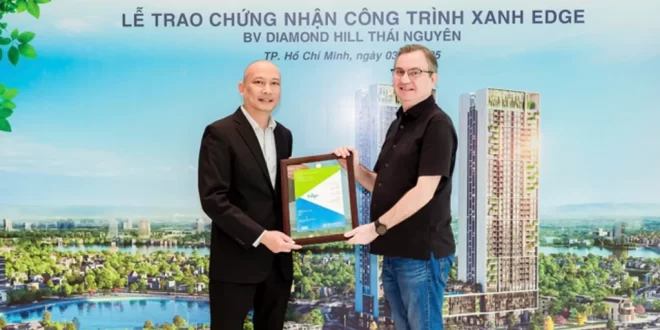 tháp đôi bách việt diamond hill thái nguyên đạt chứng chỉ xanh EDGE