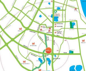 Vị trí chung cư sky central định công