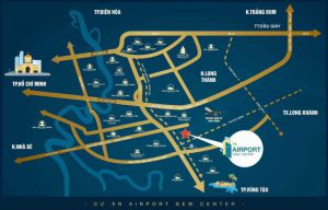 Vị trí khu đô thị Airport new center long thành