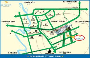vị trí long thành airport city