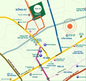 vị trí dự án garden city đồng kỵ
