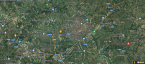 vị trí khu đấu giá thôn chùa khu dân cư số 1 xã xuân hương lạng giang